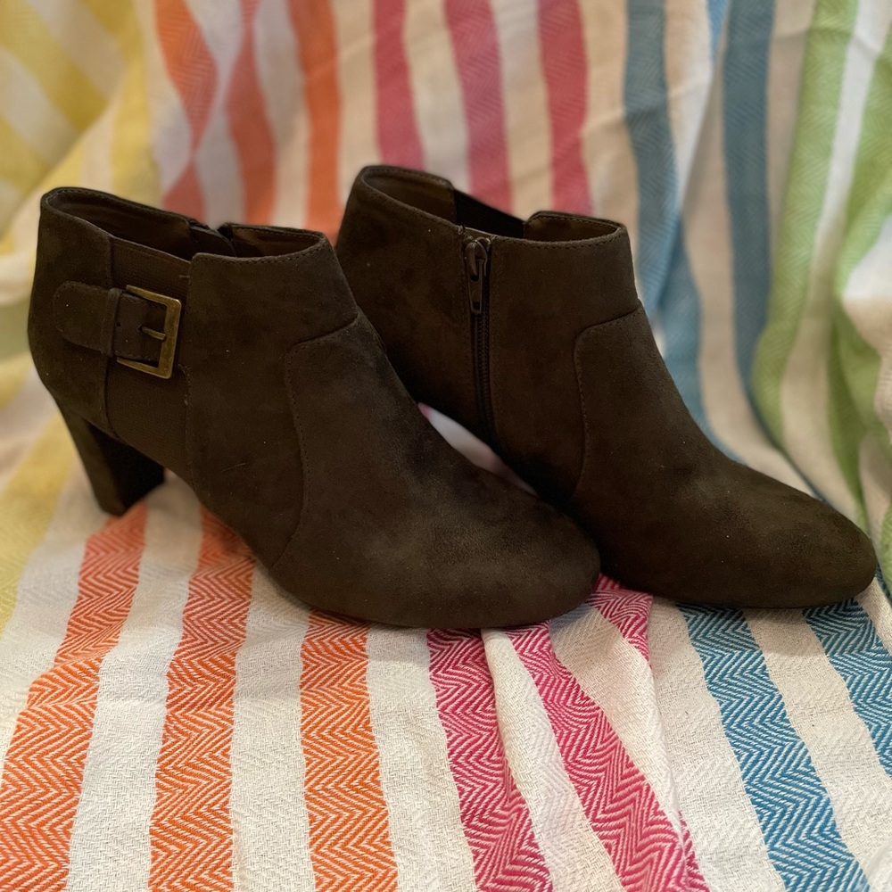 Olive Green Booties